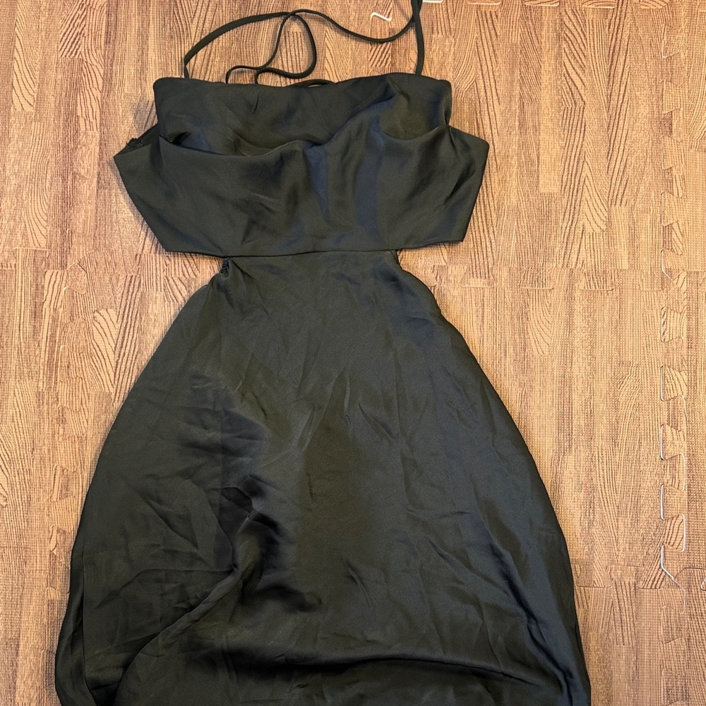 PRINCESS POLLY BLACK CUT OUT MINI DRESS SIZE 5